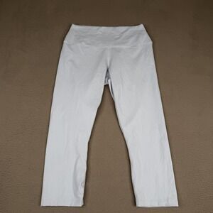 Nike One Dri-FIT Leggings Womens Large Light Blue High Rise Crop Pants Yoga